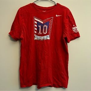 Nike Men's #10 Carli Lloyd Screen Printed T-Shirt Red L 561416-65N